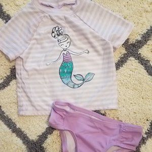 3/$12 Gymboree Mermaid tankini set